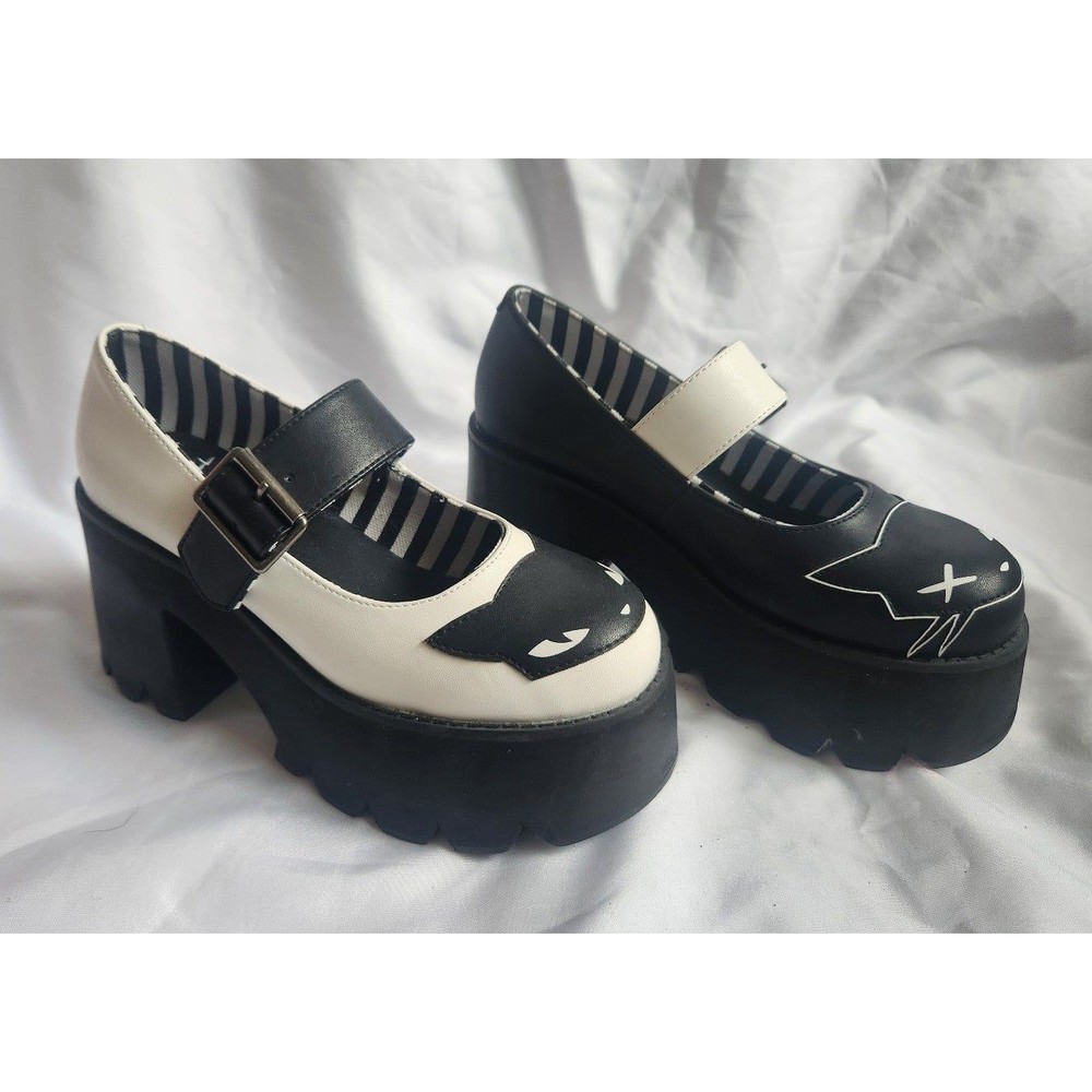 Emily the Strange Platform Mary Jane DollsKill Size 6